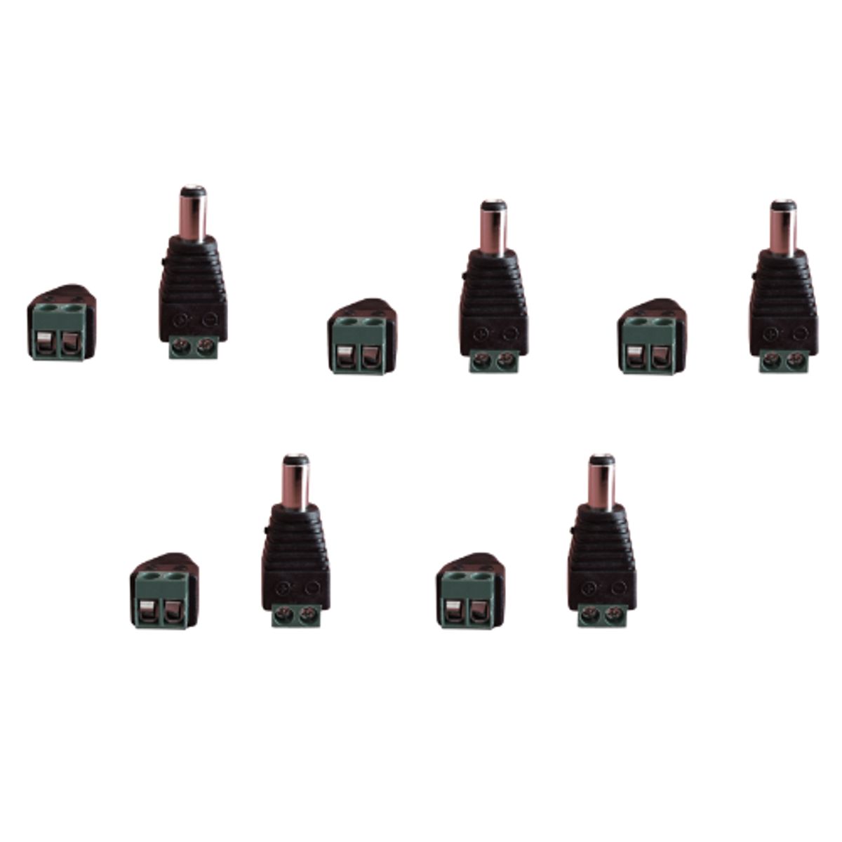 GENERICO - CONECTOR DC MACHO 10 UNIDADES