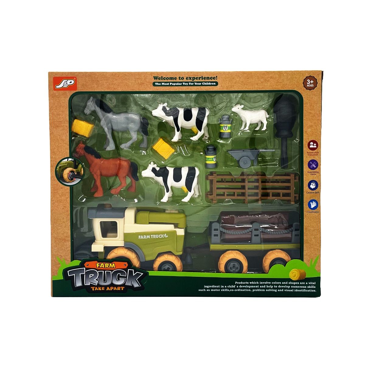 MAGNETICS - Set de Granja 14pcs Magnetics