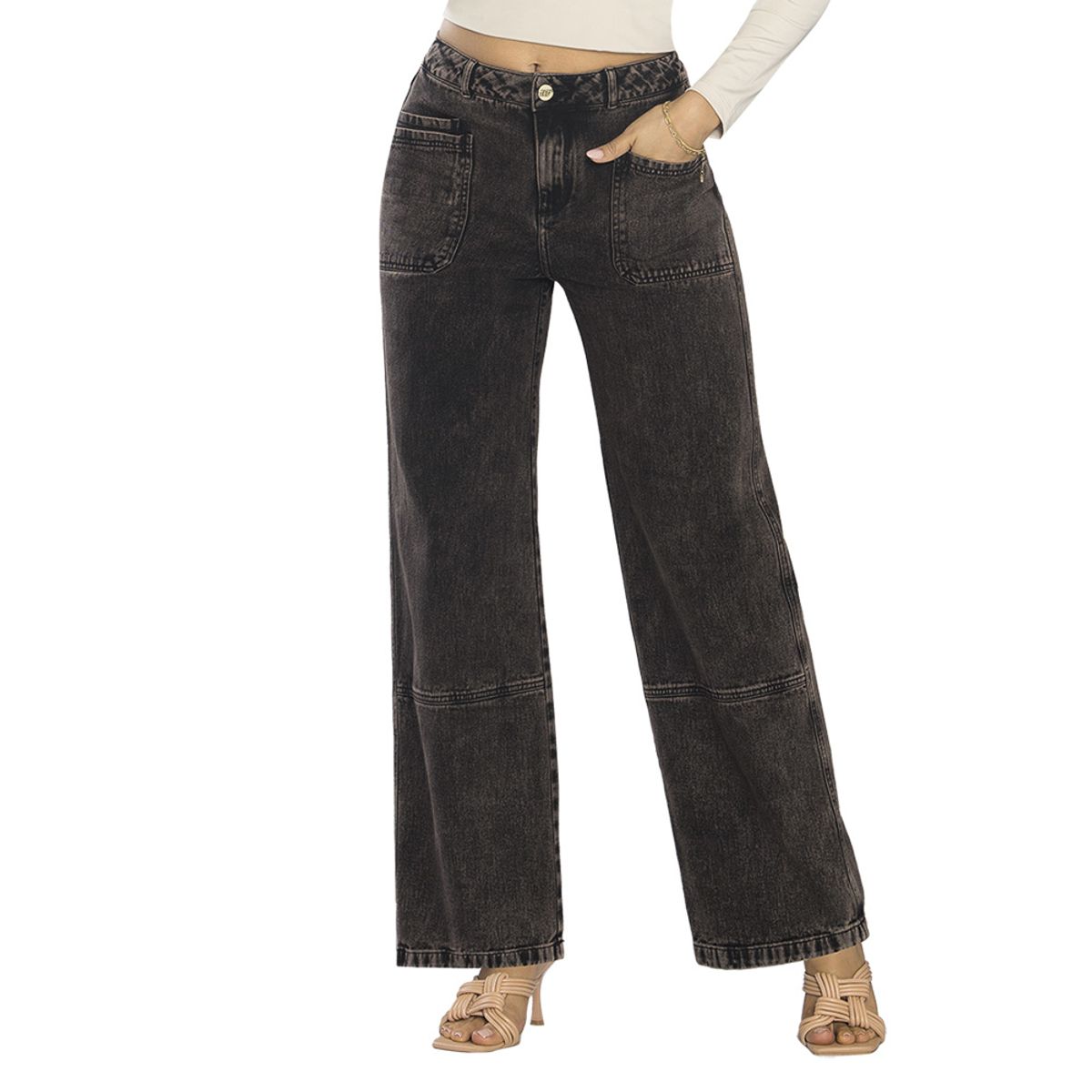 .MUJERON - Jeans Colombiano Palazzo Marianita TyT Jeans