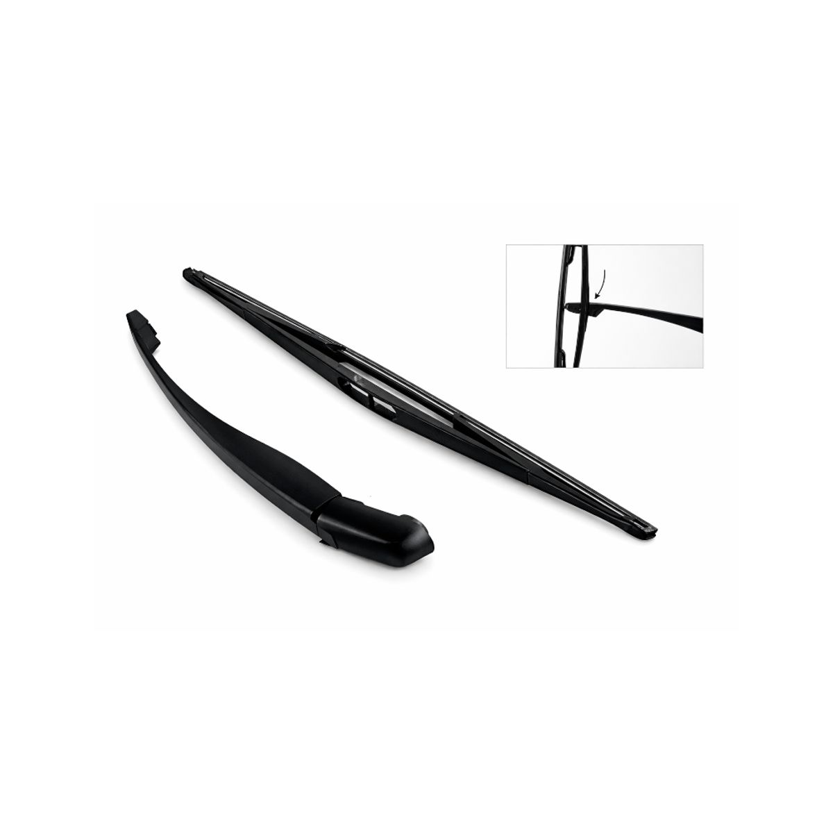 GENERICO - Kit Brazo y Plumilla Trasero 12 para Mercedes Benz Cla