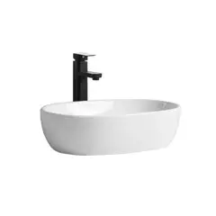 MODERN SPACE - Lavamanos Sobreponer Blanco 47.5 cm x 34 cm Rectangular para Baño