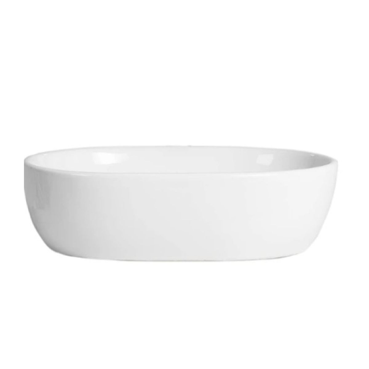 MODERN SPACE - Lavamanos Sobreponer Blanco 47.5 cm x 34 cm Rectangular para Baño
