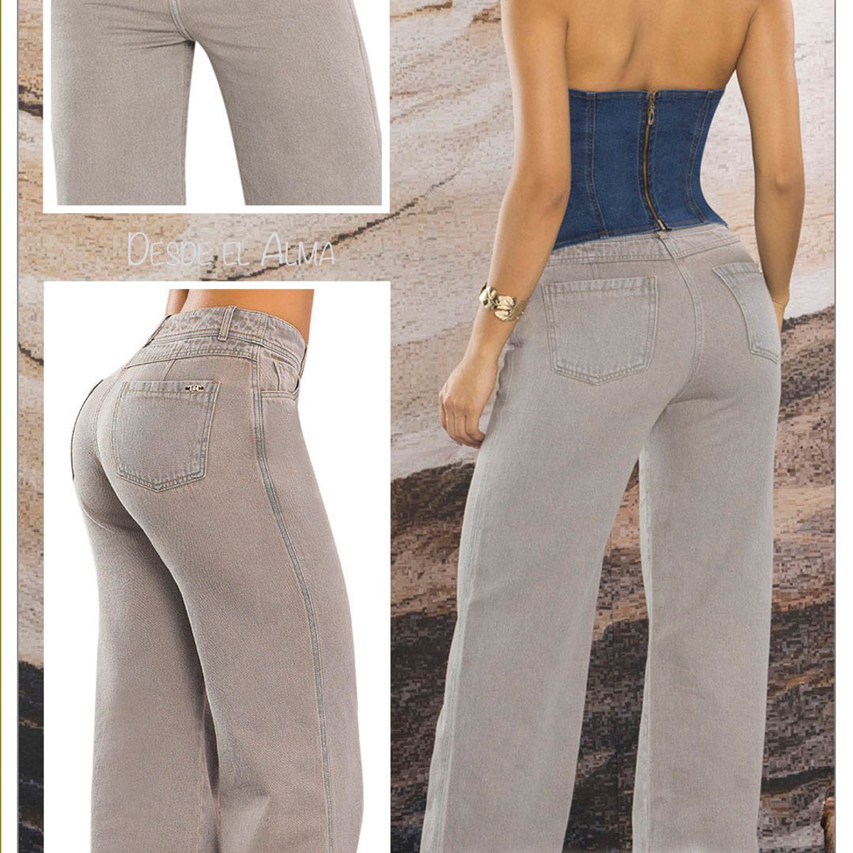 .MUJERON - Jean Colombiano Palazzo Bahamon TyT Jeans