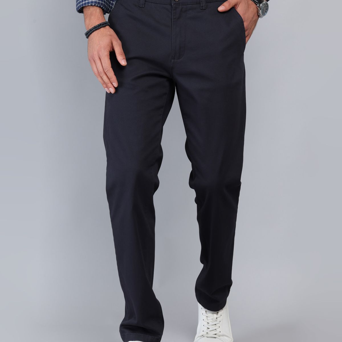 PIERO BUTTI - Pantalón Chino Spandex Regular Fit Azul Marino Piero Butti PIERO BUTTI