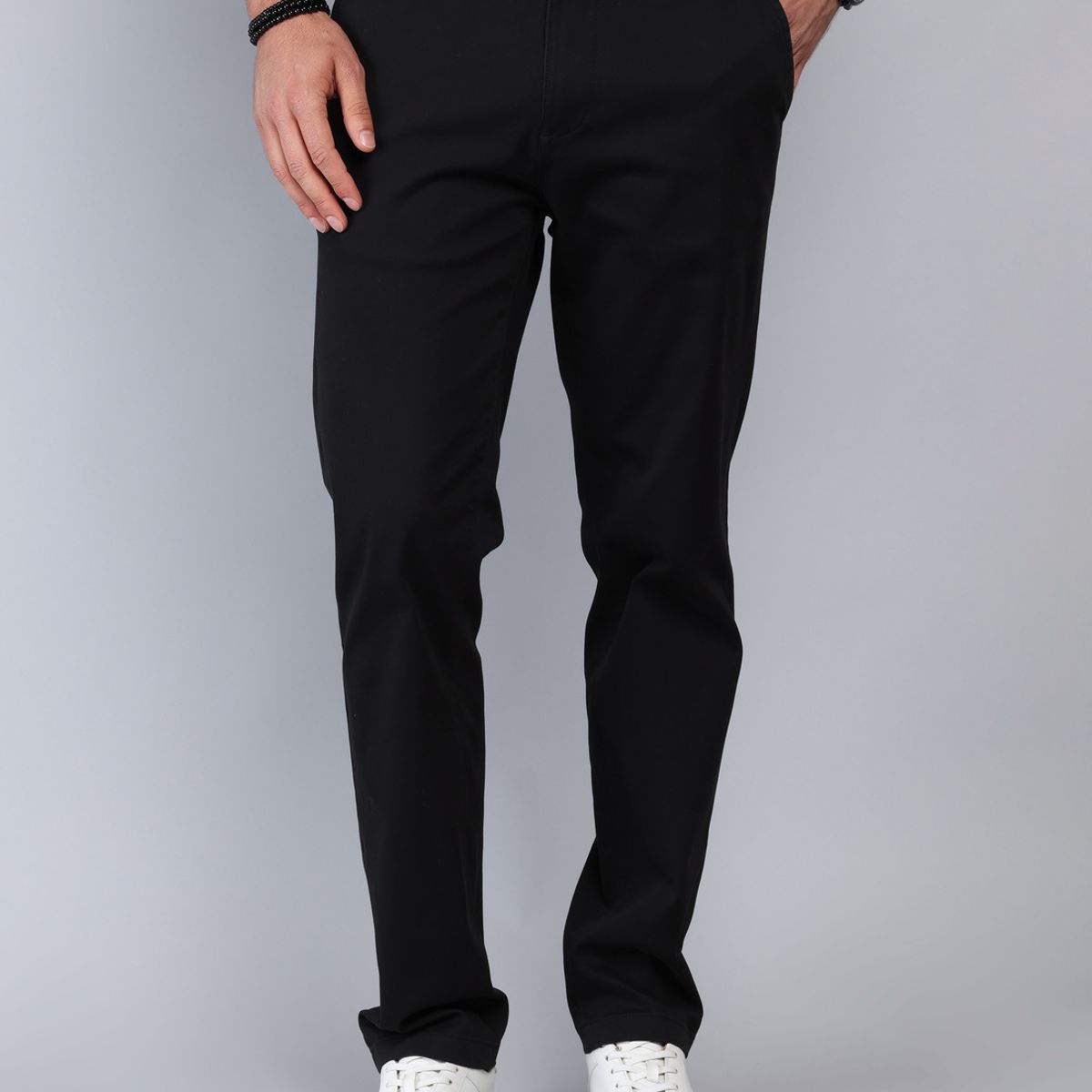 PIERO BUTTI - Pantalón Chino Spandex Regular Fit Negro Piero Butti PIERO BUTTI
