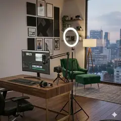 GENERICO - Anillo Aro Luz Led Fotografía 26 Cm + Trípode Ajustable