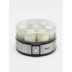 RAF - Yogurtera Electrica 7 Vasitos Vidrio 20W Yogurt Casero Natural Saludable PTC