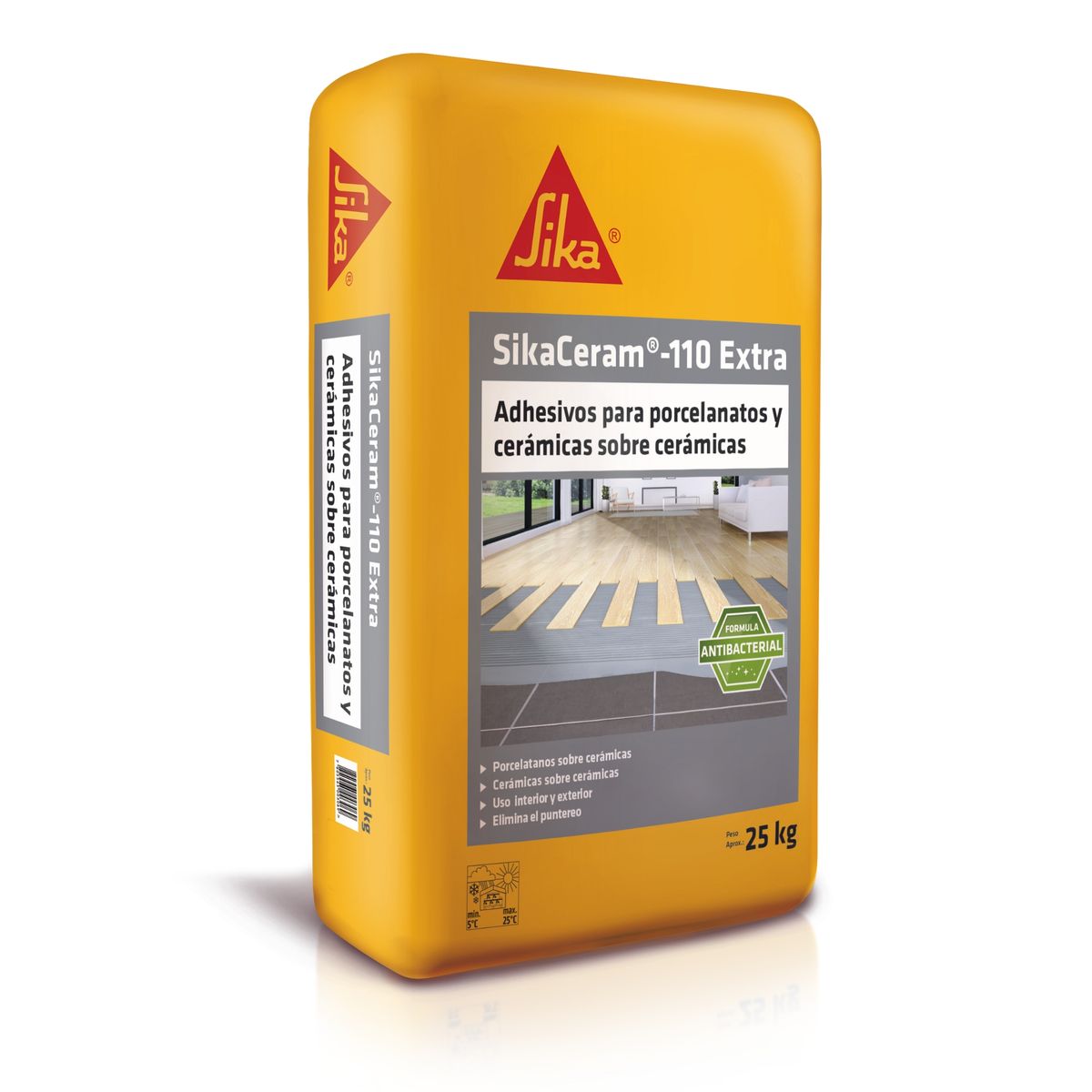 SIKA - SikaCeram-110 Extra Adhesivo Para Cerámicos Y Pisos 25kg