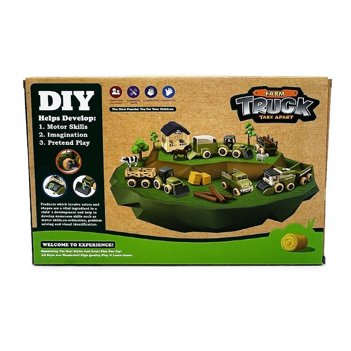 MAGNETICS - Set Camiones de Granja 11pcs Magnetics