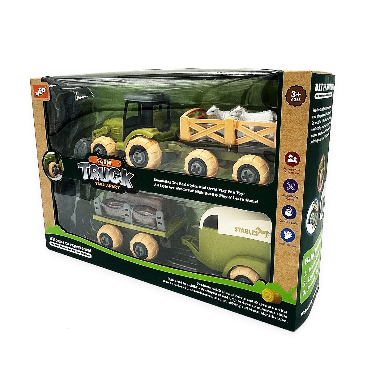 MAGNETICS - Set Camiones de Granja 11pcs Magnetics