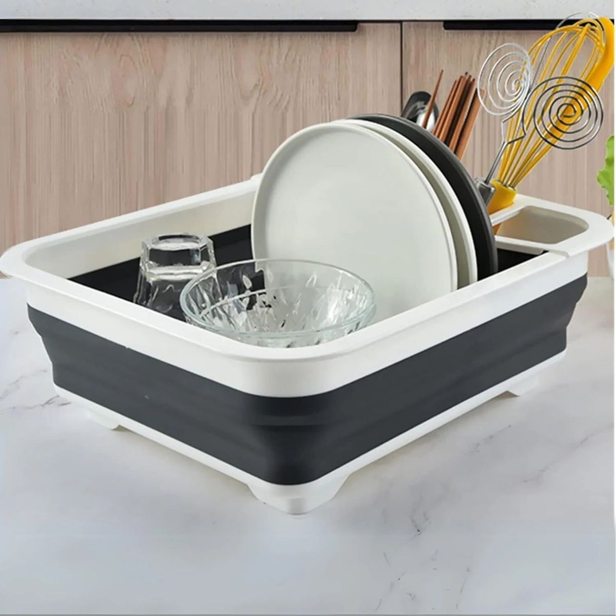 GENERICO - Estante Escurridor Seca Platos Organizador Plegable