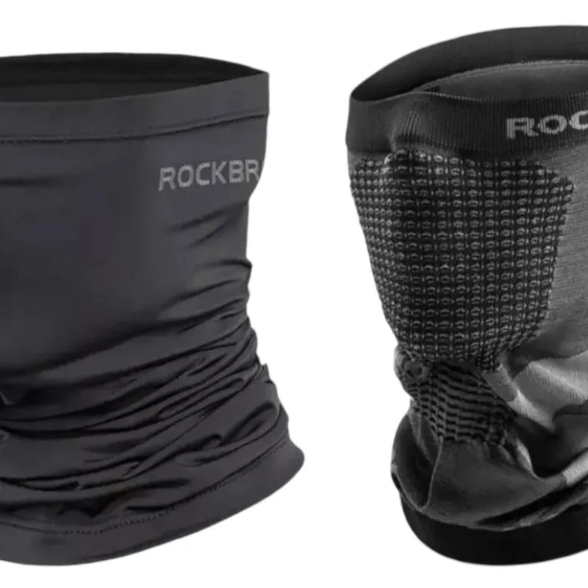 ROCKBROS - Pack 2 Cuello Elástico Bandana Rockbros Uv400 Respirable Gris / Negro Estándar