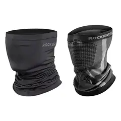 ROCKBROS - Pack 2 Cuello Elástico Bandana Uv400 Respirable Gris / Negro Estándar