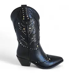 VIA UNO - Bota Mujer WestWinter Montana Negro