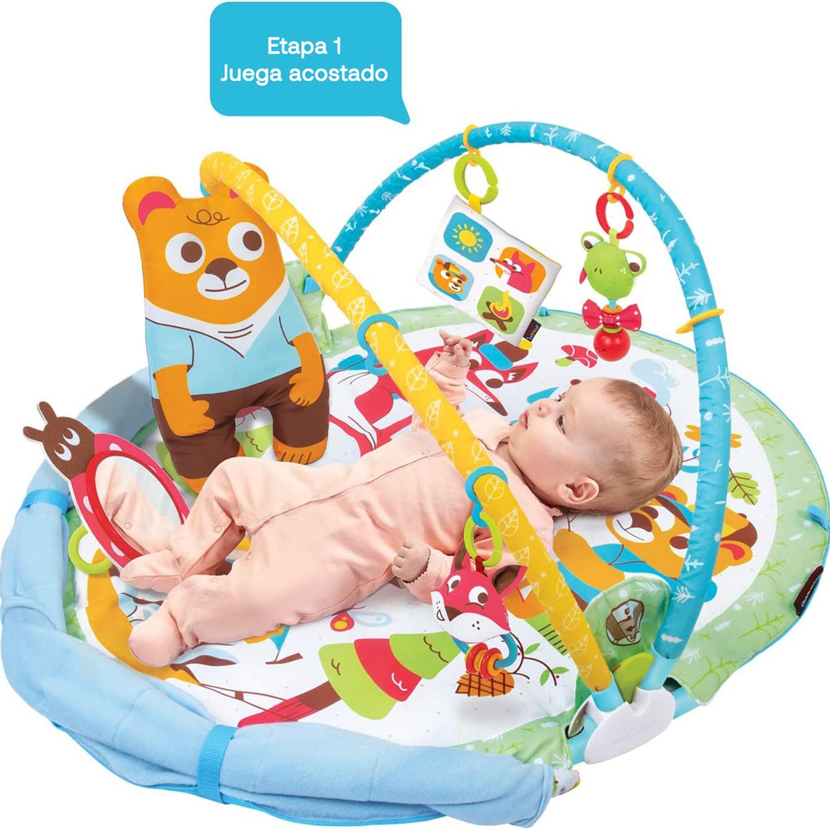 YOOKIDOO - Gimnasio Interactivo Bebés Gymotion Play 'N' Nap Yookidoo