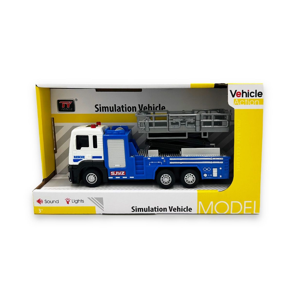 MAGNETICS - Camión de Rescate a Fricción con Luces y Sonidos Magnetics