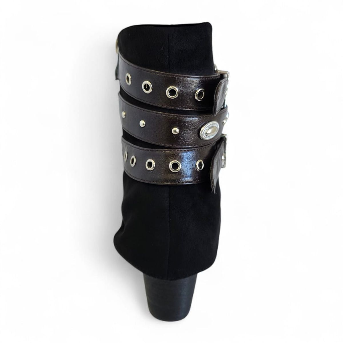 VIA UNO - Botin Mujer Via Uno WestWinter Rebel Negro