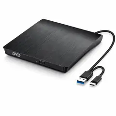 GENERICO - Grabadora Externa DVD CD USB Y C 3.0 para Computador