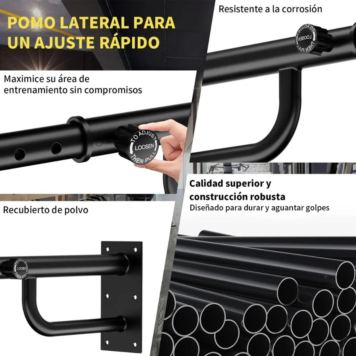 QUICKY - Estirable Soporte Saco Boxeo Ejercicio Colgante Pared 150kg
