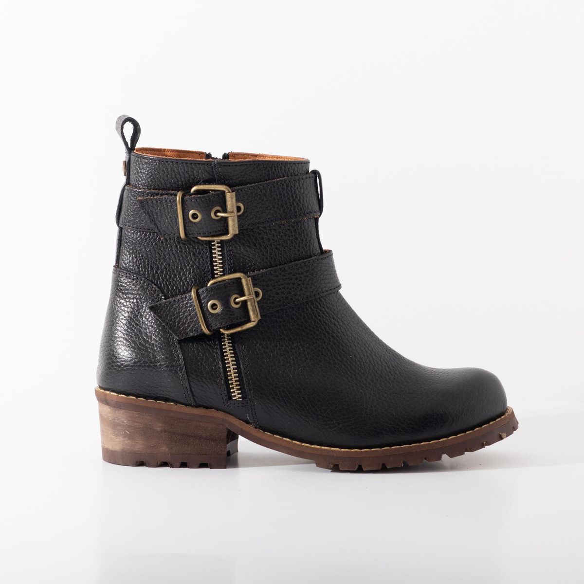 GIANI DAFIRENZE - Botin Cuero Mujer Sally Negro