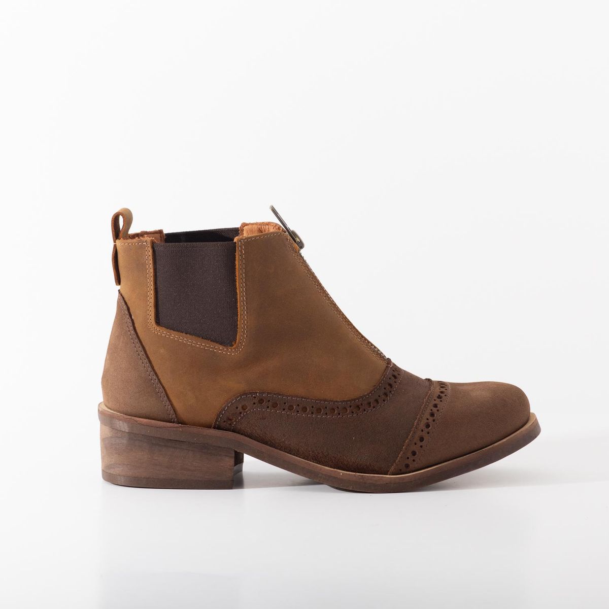 GIANI DAFIRENZE - Botin Cuero Mujer Diana Cafe
