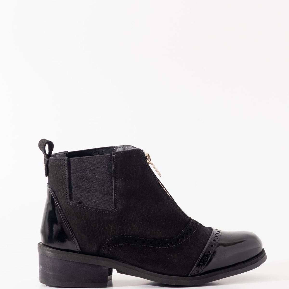 GIANI DAFIRENZE - Botin Cuero Mujer Diana Negro