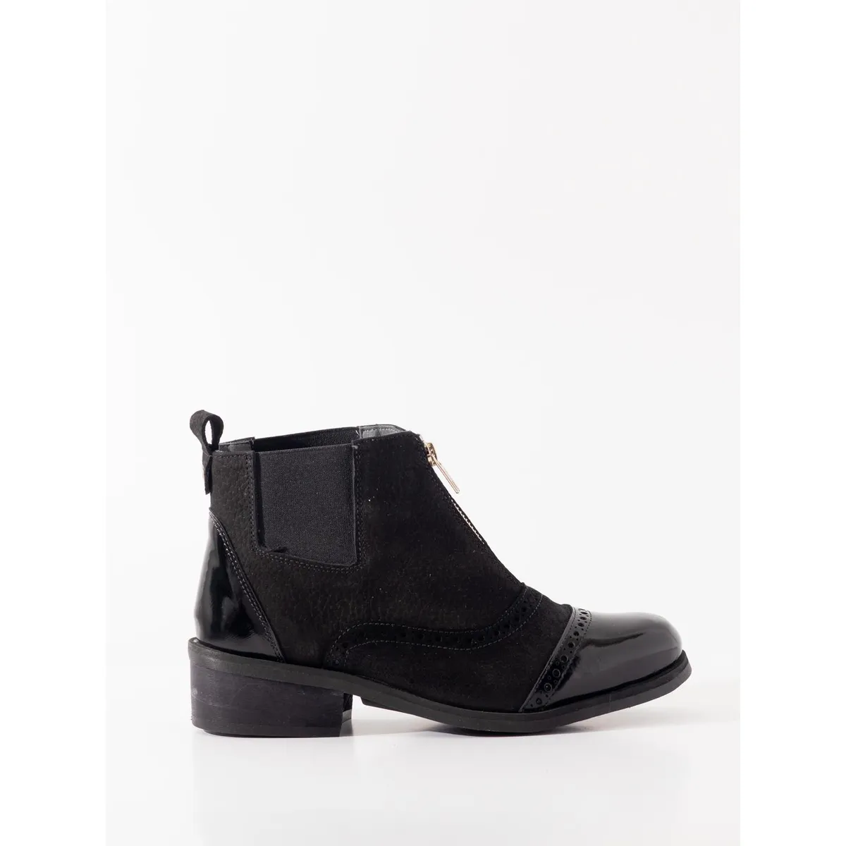 GIANI DAFIRENZE - Botin Cuero Mujer Diana Negro