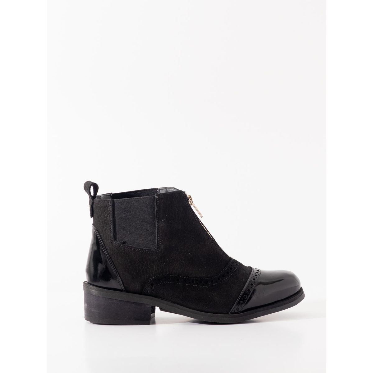 GIANI DAFIRENZE - Botin Cuero Mujer Diana Negro