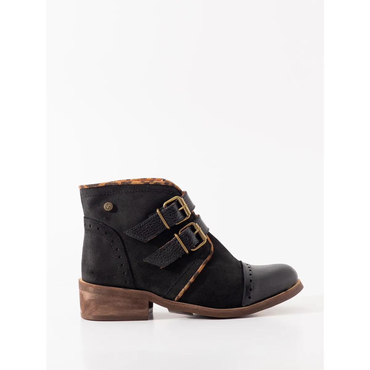 GIANI DAFIRENZE - Botin Cuero Mujer Judy Negro