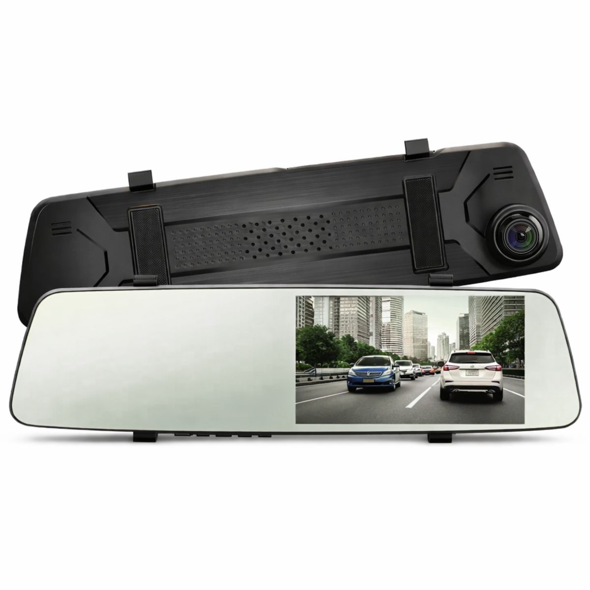 OEM - Dashcam Espejo Retrovisor Dual Cámara Frontal y Trasera FHD