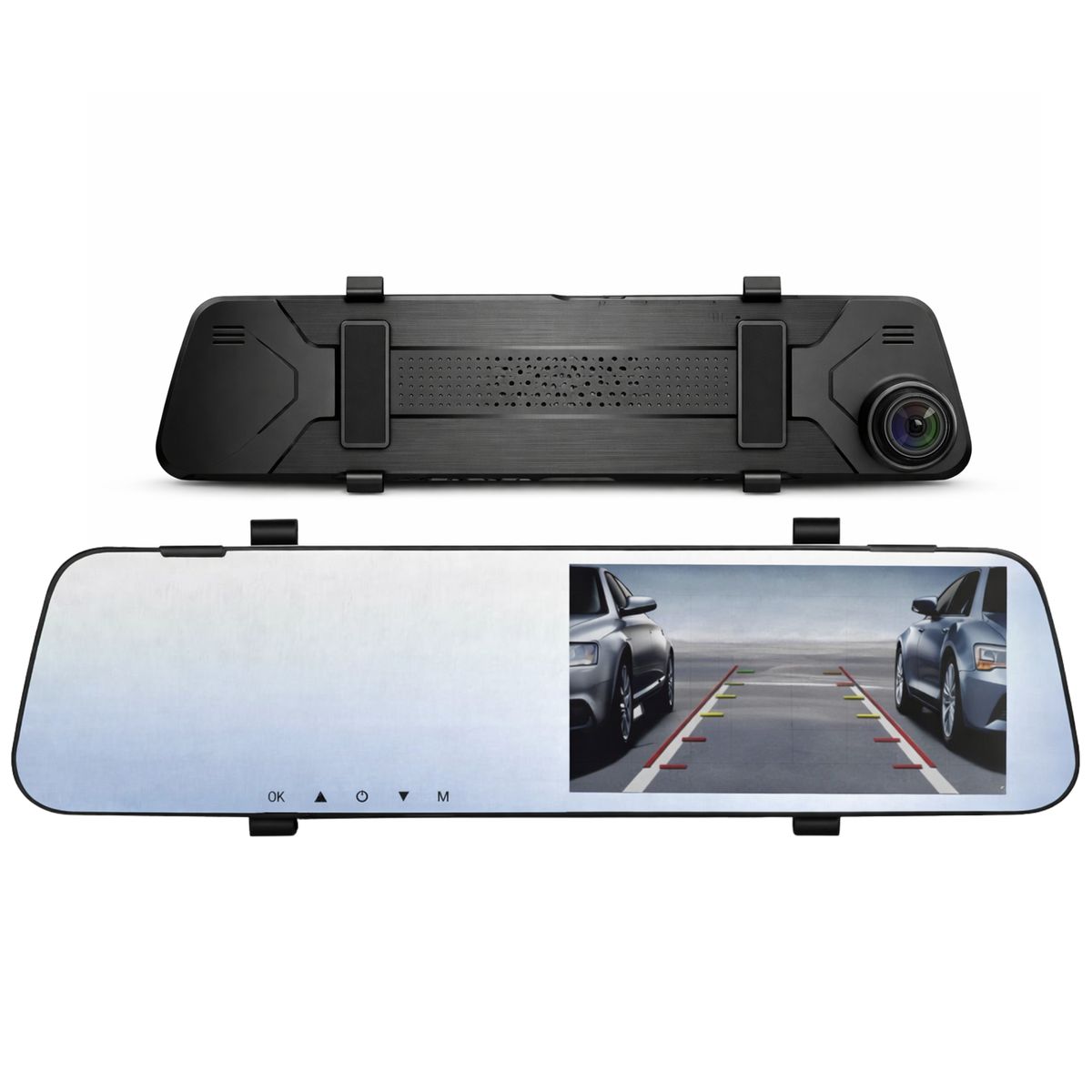 OEM - Dashcam Espejo Retrovisor Dual Cámara Frontal y Trasera FHD