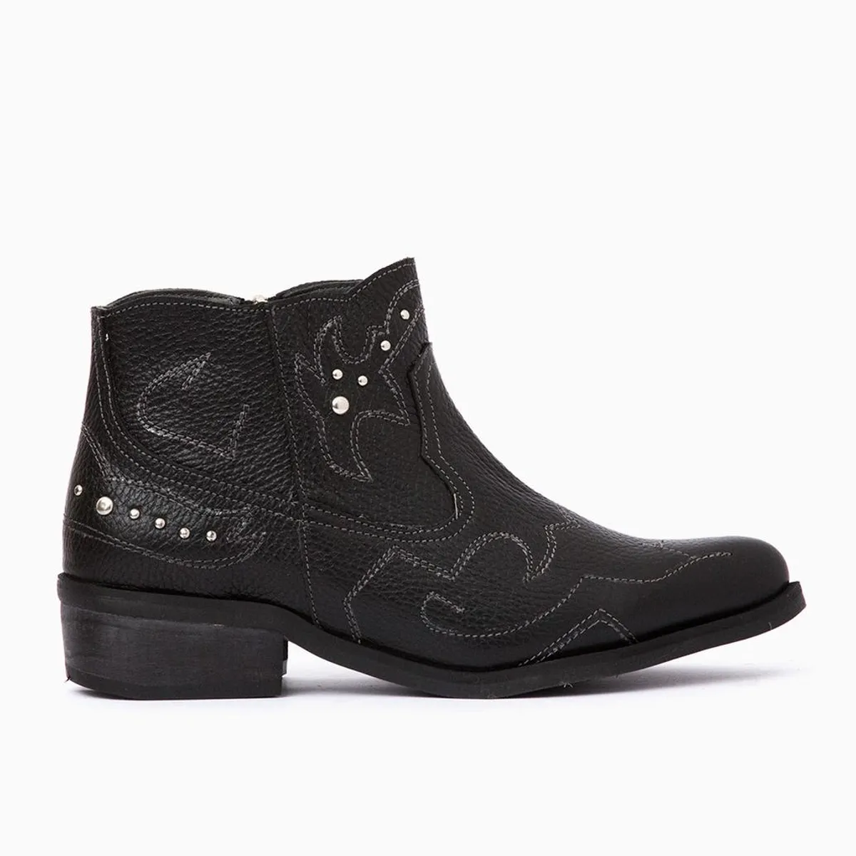 GIANI DAFIRENZE - Botin Cuero Mujer Zapador Negro