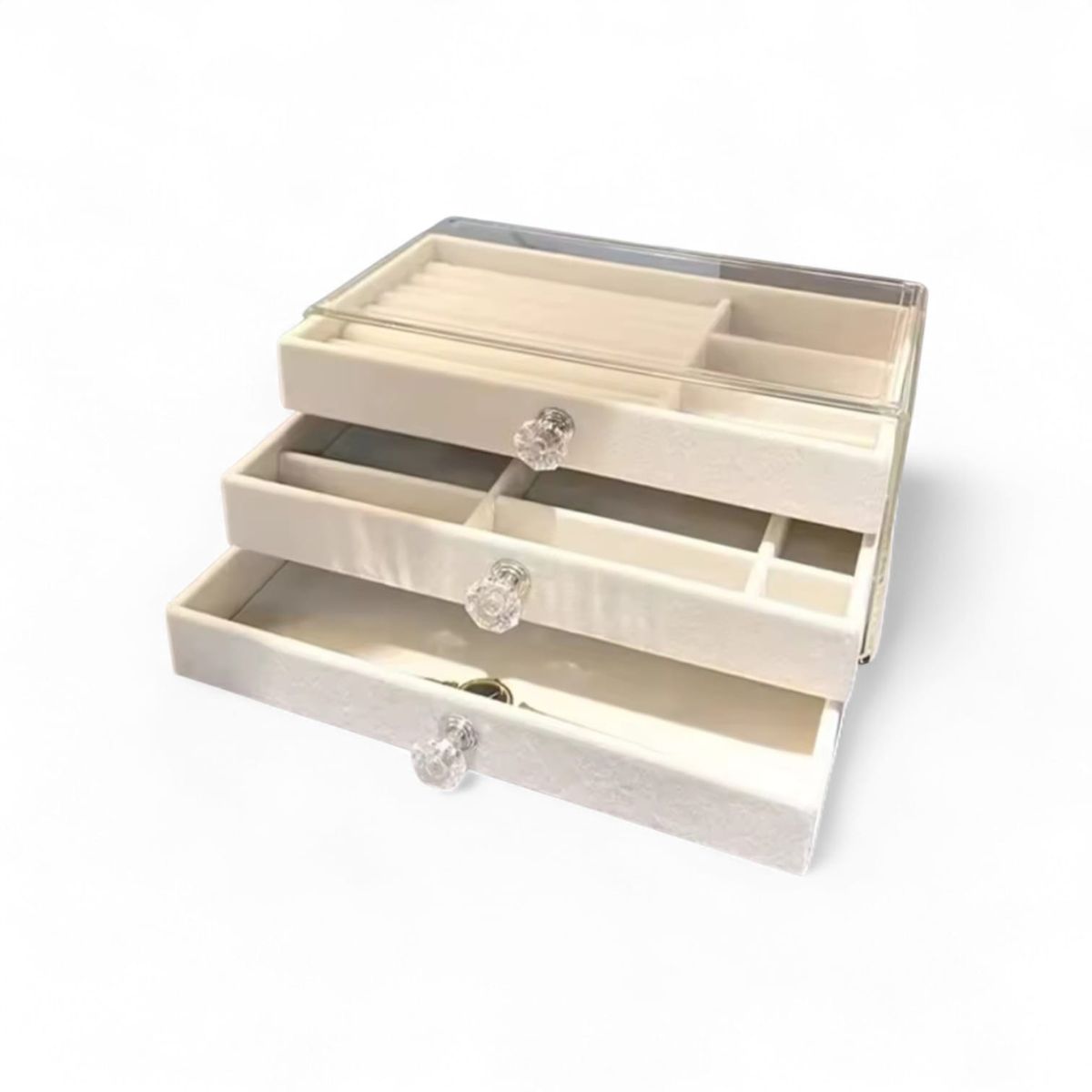 GENERICO - Joyero Organizador Portátil con Cajones  Caja para Joyas