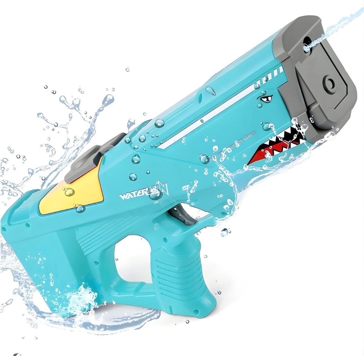 WATER TOYS - Pistola de Agua Eléctrica Tiburón 600cc Recargable