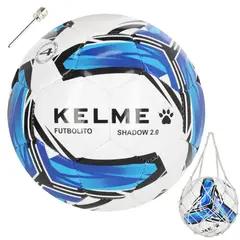 KELME - Balon Pelota Futbolito N° 4 Shadow 2.0 Bote Bajo Blanco/Azul