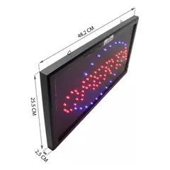 IRM - Letreros Led Luminosos Comerciales Texto Bienvenido 48x25cm