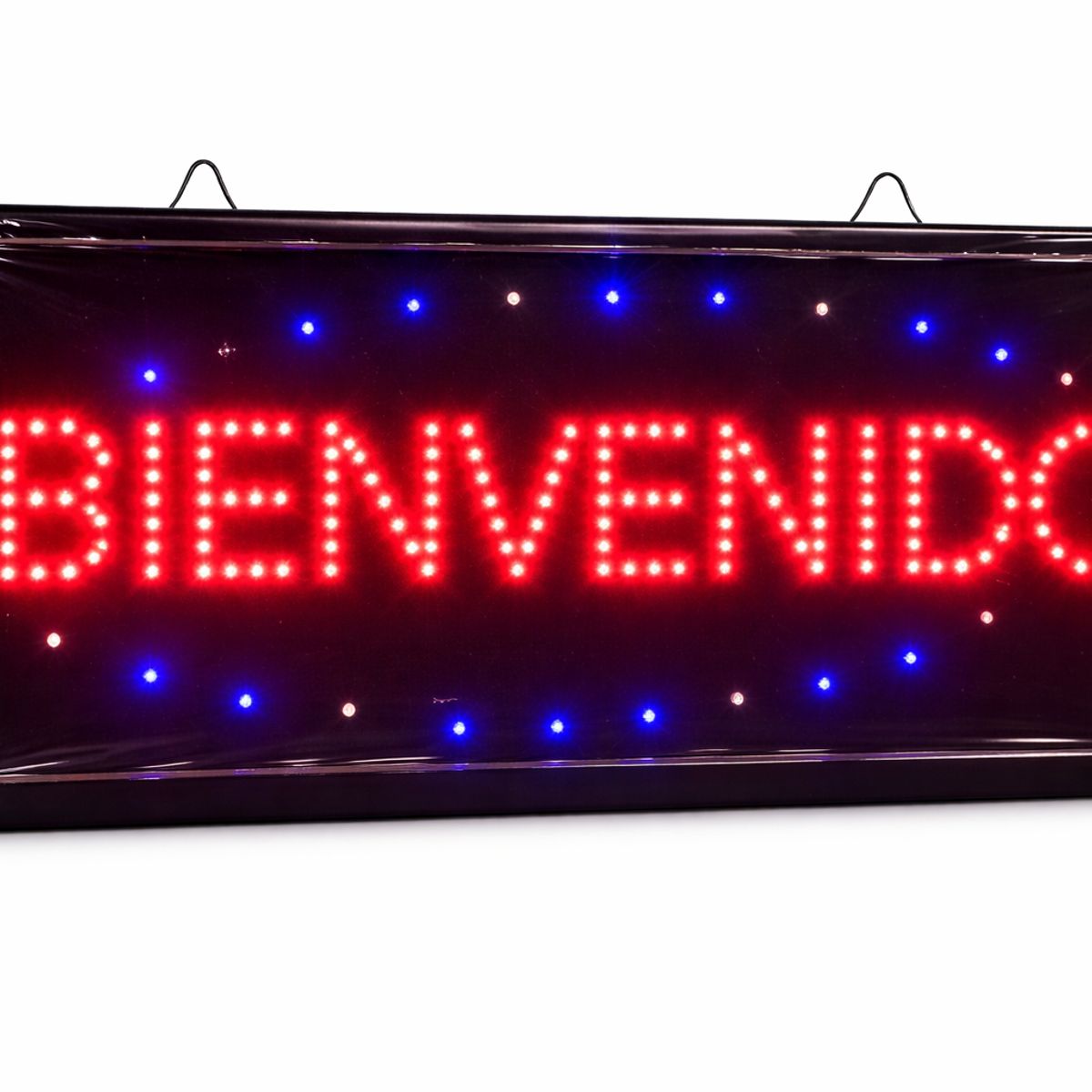 IRM - Letreros Led Luminosos Comerciales Texto Bienvenido 48x25cm