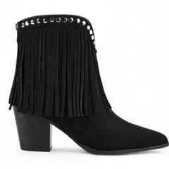 VIA UNO - Botin Mujer WestWinter Wrangler Negro