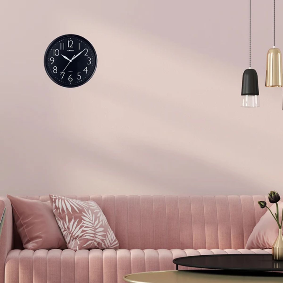 CASIO - MURAL CASIO IQ-05-1DF REDONDO NEGRO