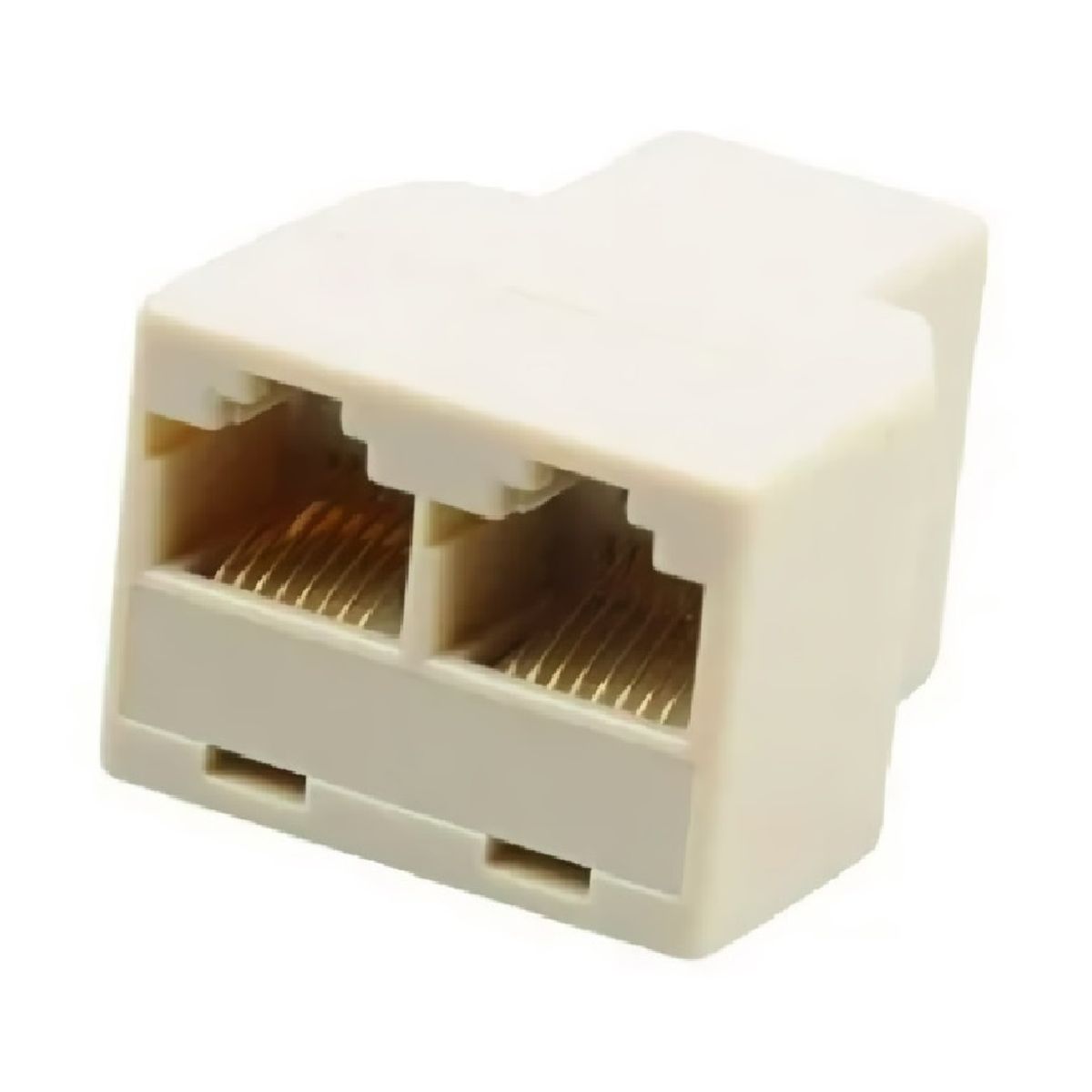GENERICO - Adaptador DUAL Splitter Rj45 Cat5 6 Lan 1 A 2