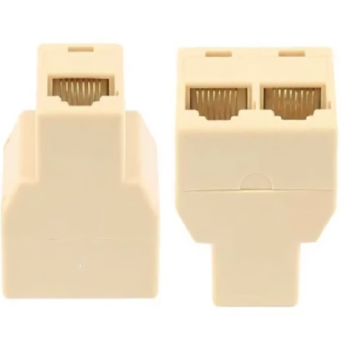 GENERICO - Adaptador DUAL Splitter Rj45 Cat5 6 Lan 1 A 2