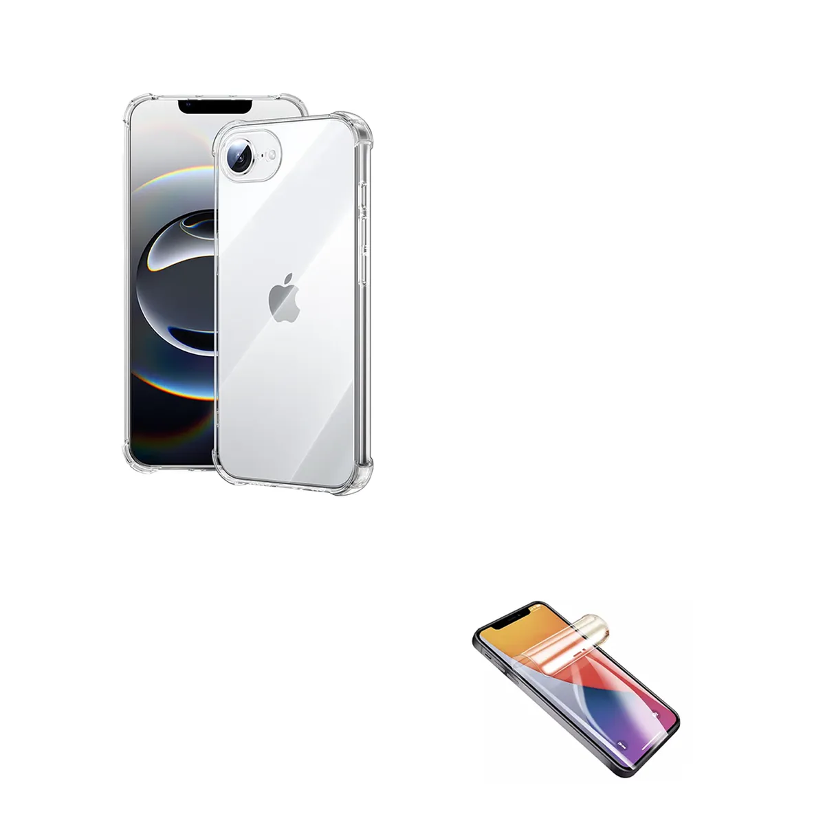 JOIGO - Carcasa Transparente + Lamina Hidrogel Clear Para iPhone 17E