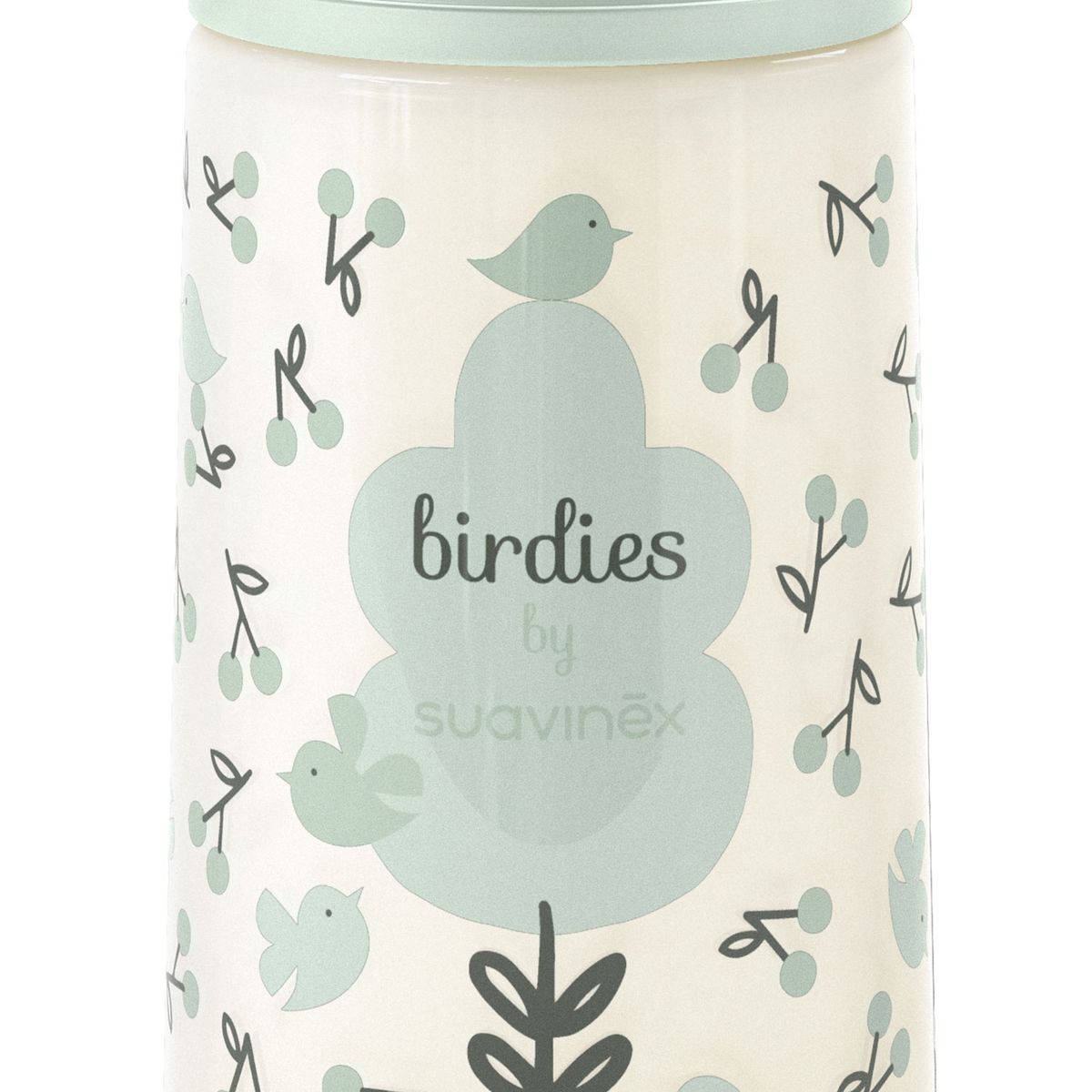 SUAVINEX - Mamadera 270 Ml Fisiológica Silicona Sx Pro Birdies Verde
