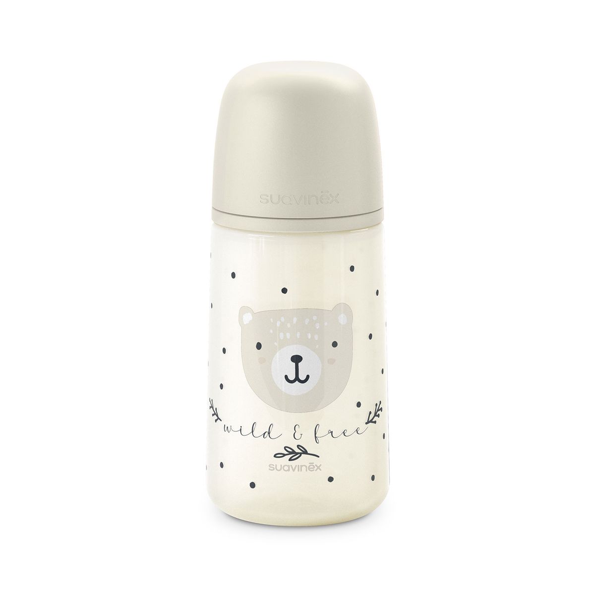 SUAVINEX - Mamadera 270 Ml Fisiológica Silicona Sx Pro Wild Beige