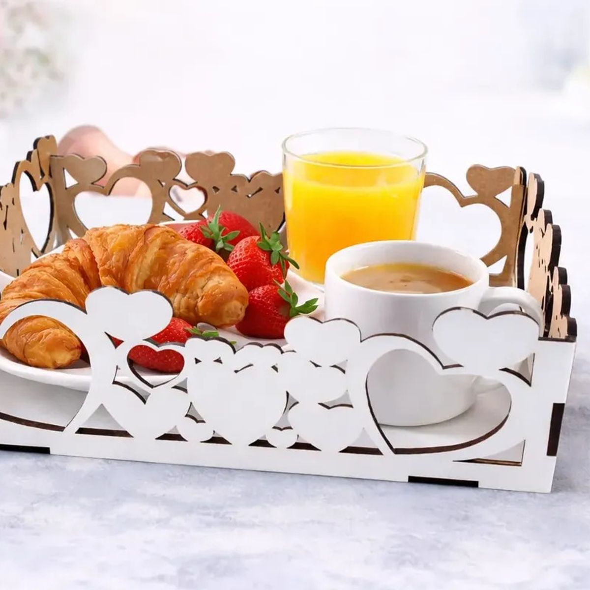 GENERICO - Pack 50 Bandeja Desayuno 20x20x6