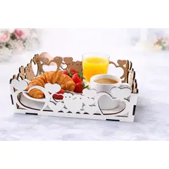 GENERICO - Pack 100 Bandeja Desayuno 20x20x6