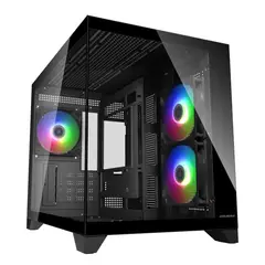 COUGAR - Gabinete - FV150 MINI RGB - SFuente - m-ATX