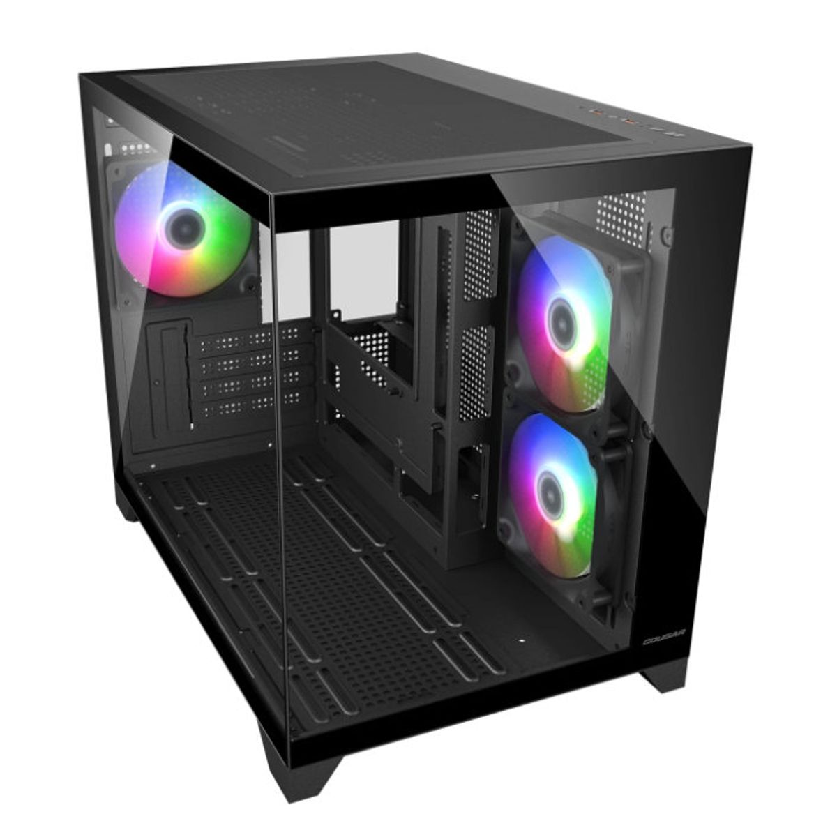 COUGAR - Gabinete - Cougar FV150 MINI RGB - SFuente - m-ATX
