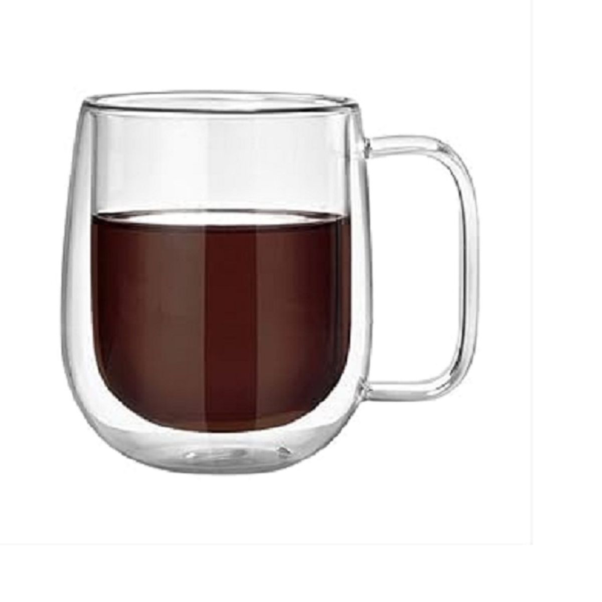 GENERICO - TAZA DE TRANSPARENTEDE VIDRIO DOBLE PARED 350 ML