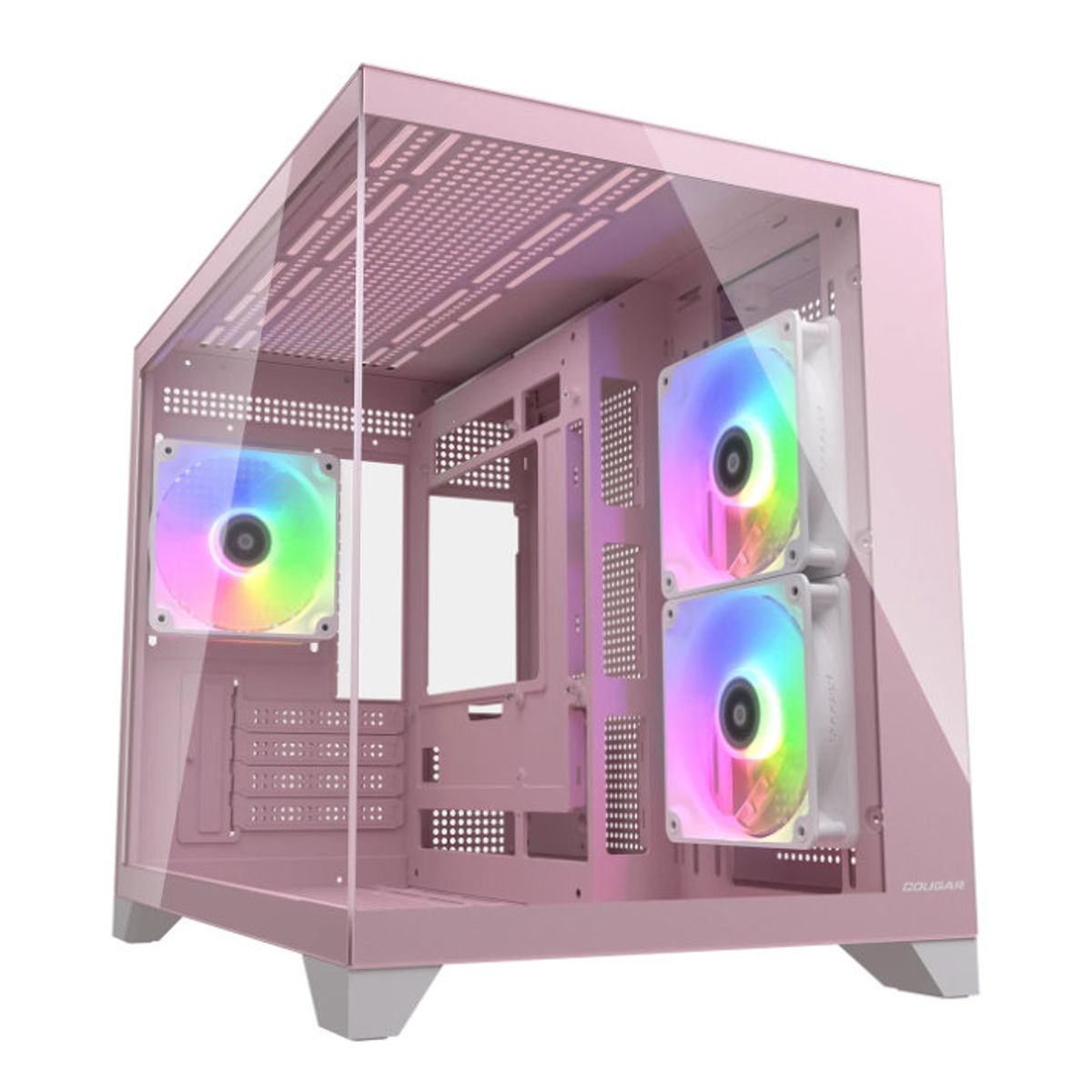 COUGAR - Gabinete - Cougar FV150 MINI RGB - SFuente - m-ATX